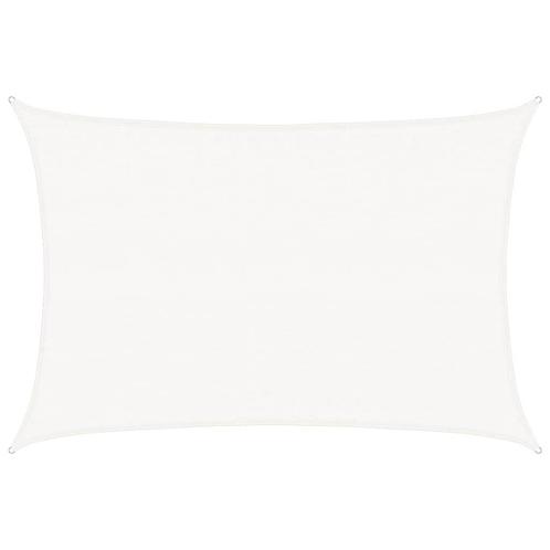 Schaduwdoek Wit 3,5x4,5m - OP=OP - Ideaal voor Balkon & T..., Tuin en Terras, Schaduwdoeken, Nieuw, Verzenden