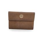 Fendissime - Fendi Vintage Beige Perforated Leather Wallet -