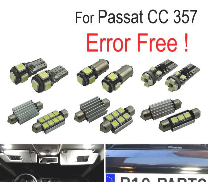Kit 14 Ampoules Led Intérieur Pour Volkswagen Vw Passat Cc 3, Auto-onderdelen, Verlichting, Verzenden