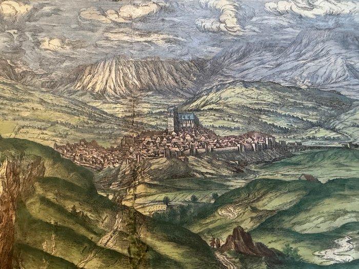 Spanje - granaat; Hoefnagel (Georg) - Vue gravée de la ville, Boeken, Atlassen en Landkaarten