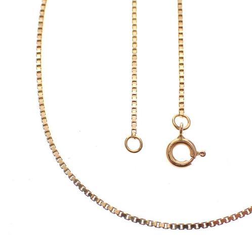 Gouden Venetiaanse ketting | 41 cm (gouden ketting), Handtassen en Accessoires, Kettingen, Overige kleuren, Gebruikt, Goud, Ophalen of Verzenden