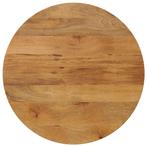 Tafelblad rond mangohout Ã 70cm | Retour Deal | 55%, Huis en Inrichting, Tafelonderdelen, Verzenden, Rustiek, Rond, Nieuw