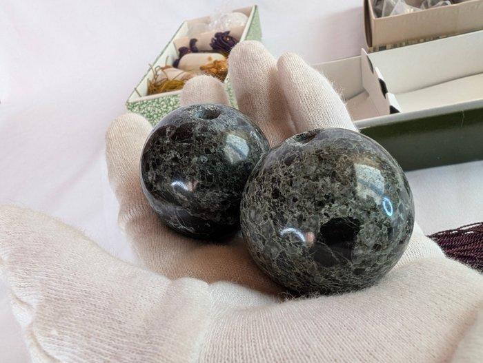 Ensemble de poids pour rouleau suspendu Fchin japonais – 5, Antiek en Kunst, Antiek | Overige Antiek