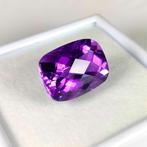 Paars Amethist - 27.81 ct - nternational Colored Gemstone, Handtassen en Accessoires, Edelstenen, Nieuw