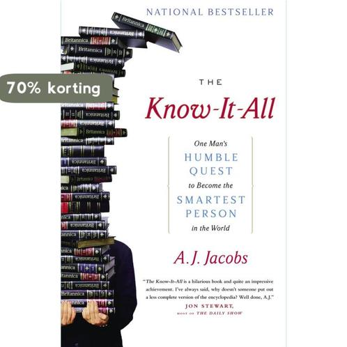 The Know-It-All 9780743250627 A J Jacobs, Boeken, Overige Boeken, Gelezen, Verzenden