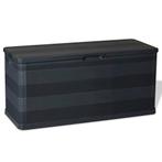 vidaXL Tuinbox 117x45x56 cm zwart, Tuin en Terras, Bergingen en Tuinkasten, Verzenden, Nieuw