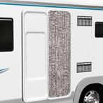 vidaXL Vliegengordijn 56x200 cm chenille bruin en wit, Verzenden, Nieuw