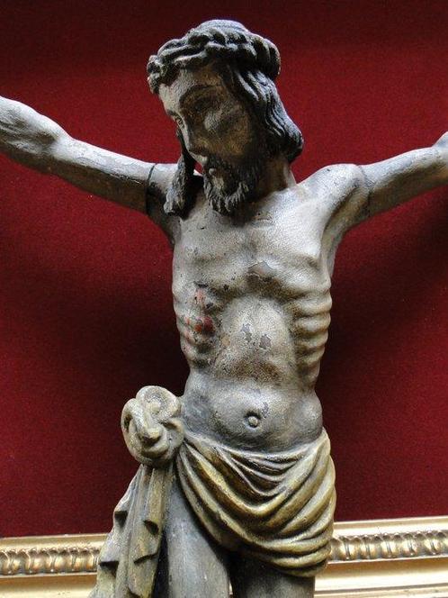 Sculpture, Corpus Christi - 50 cm - Bois, Antiek en Kunst, Antiek | Overige Antiek