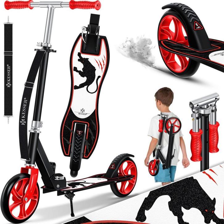 Kinderstep - Verstelbaar - Vouwbaar - Rood - KESSER, Fietsen en Brommers, Steps, Nieuw, Verzenden