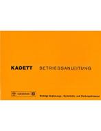 1976 OPEL KADETT INSTRUCTIEBOEKJE DUITS