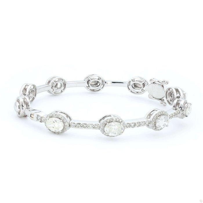 Armband - 14 karaat Witgoud - 3.42ct. tw. Diamant, Bijoux, Sacs & Beauté, Bracelets