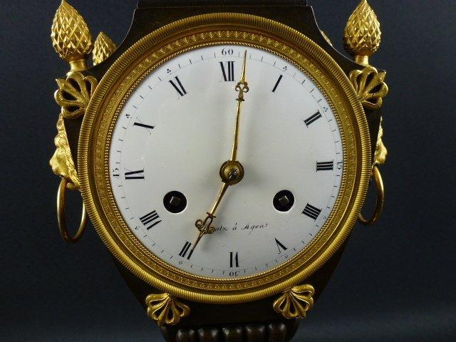 Pendule - - Verguld messing - 1800-1850, Antiek en Kunst, Antiek | Klokken