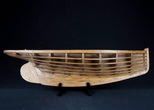 Scheepsmodel sloep 70 cm - Maquette - semi-bootromp - Bois, Antiek en Kunst, Curiosa en Brocante