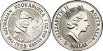 Dollar 1993 Australien 'kookaburra auf Stamm' zilver
