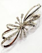 Broche - 18 karaat Witgoud - 1.33ct. tw. Diamant, Handtassen en Accessoires, Antieke sieraden