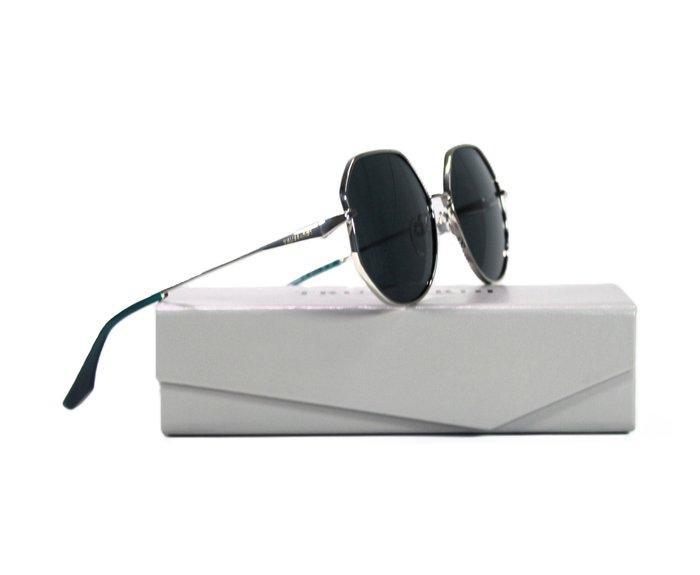 Sunglasses - Trussardi - TSW3012 03B - silber, türkis blau, Handtassen en Accessoires, Zonnebrillen en Brillen | Dames