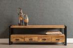 Tv-meubel Mangohout Kensi 180 cm, Huis en Inrichting, Verzenden, Nieuw