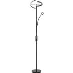 tectake Vloerlamp Auralis LED 20W, leeslamp, dimbaar - zwart, Verzenden, Nieuw