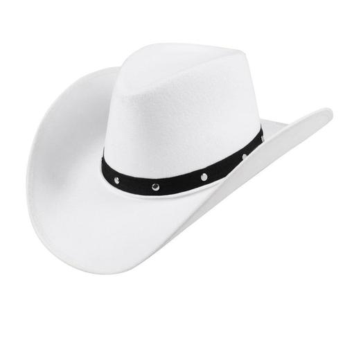 Cowboyhoed Wit, Hobby en Vrije tijd, Feestartikelen, Nieuw, Verzenden