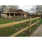 Kensington 3 t-paal met piramidekop in hout geimpregneerd