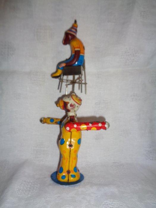 TPS - een circusclown jongleert met een aap - Opwindbaar, Antiek en Kunst, Antiek | Speelgoed