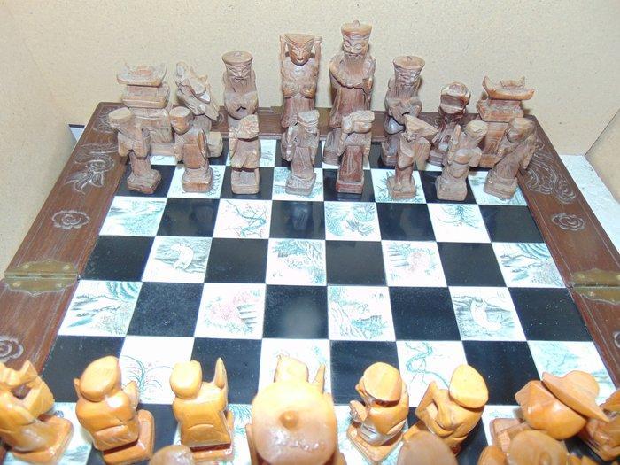Schaakspel - Hout, Antiek en Kunst, Curiosa en Brocante
