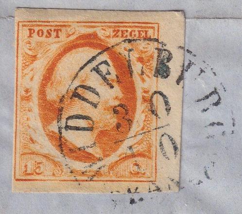 Nederland 1852 - Complete brief met 15 cent Willem III van, Postzegels en Munten, Postzegels | Nederland