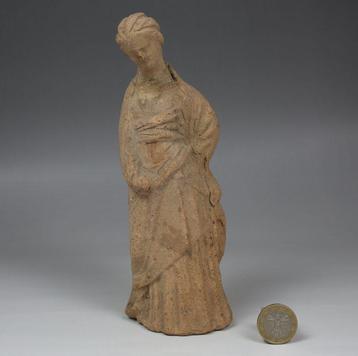 Grec antique mycénien Poterie figurine de Tanagra