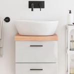 vidaXL Wastafelblad 40x30x(2-6) cm behandeld massief hout, Huis en Inrichting, Keuken | Keukenelementen, Verzenden, Nieuw