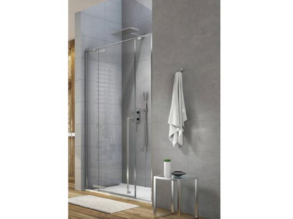 Veiling - Alterna draaideur 2x vast paneel 160x200cm chroom-, Doe-het-zelf en Bouw, Sanitair