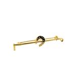 Gouden broche van een hoefijzer (vintage, veer broche, veer), Handtassen en Accessoires, Broches, Ophalen of Verzenden, Gebruikt