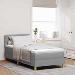 vidaXL Boxspringbed met matras met matras Lichtgrijs 90 x, Huis en Inrichting, Verzenden, Nieuw