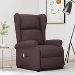 vidaXL Sta-op-stoel stof donkerbruin, Huis en Inrichting, Fauteuils, Verzenden, Nieuw