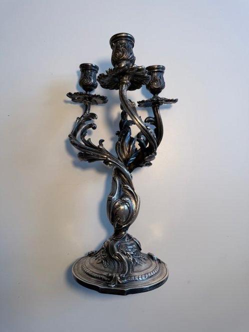 Christofle - Candélabre (2) - Plaqué(e) argent - Deux, Antiek en Kunst, Antiek | Overige Antiek