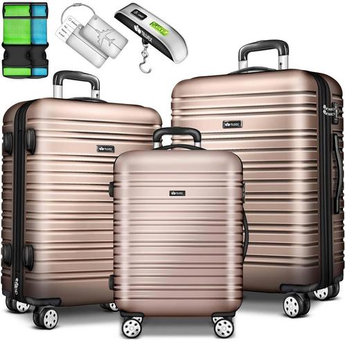 tillvex® Reiskofferset 3-delig met bagageweegschaal, kofferr, Huis en Inrichting, Woonaccessoires | Overige, Verzenden