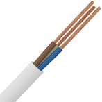 VMVL witte stroomkabel H05VV-F 3x1,5 mm² - 20 m, Doe-het-zelf en Bouw, Elektriciteit en Kabels, Verzenden, Nieuw