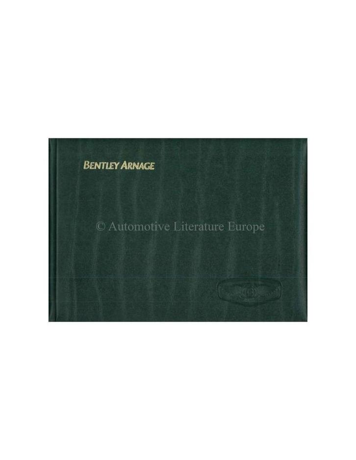 1999 BENTLEY ARNAGE INSTRUCTIEBOEKJE DUITS, Auto diversen, Handleidingen en Instructieboekjes