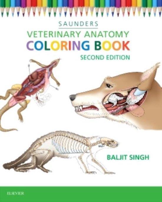Veterinary Anatomy Coloring Book 9781455776849, Livres, Langue | Anglais, Envoi