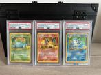 Pokémon - 3 Graded card - Dracaufeu, Florizarre, Tortank, Nieuw