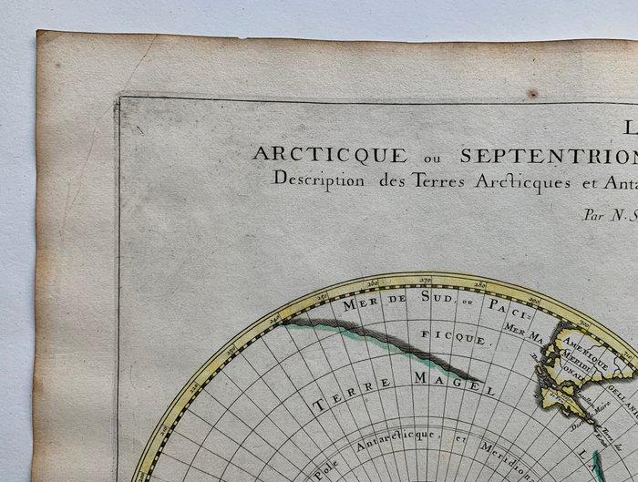 World - Palen; Nicolas Sanson/ Pierre Mariette - Les Deux, Boeken, Atlassen en Landkaarten