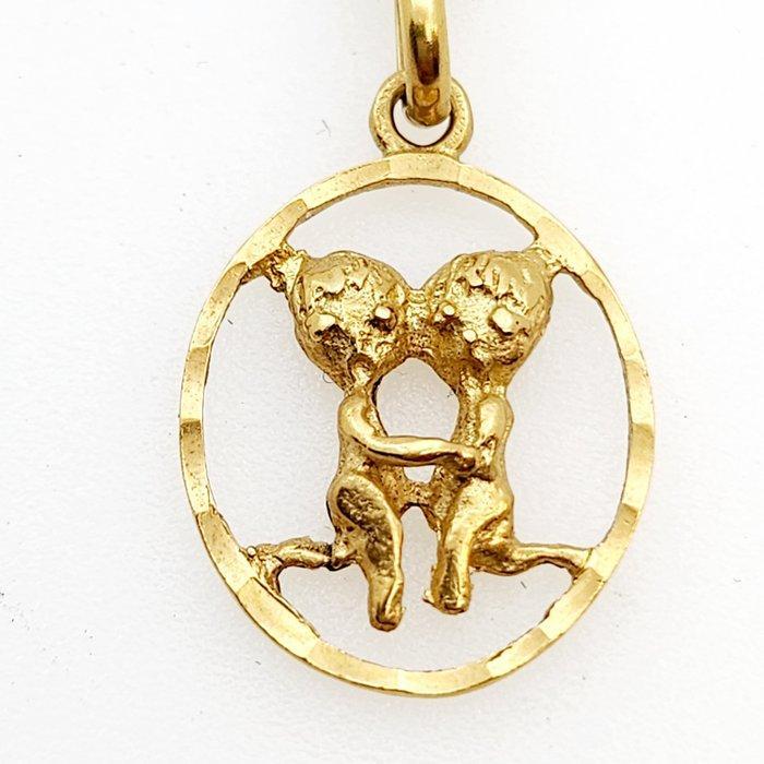 Ketting met hanger - 18 karaat Geel goud, Handtassen en Accessoires, Antieke sieraden