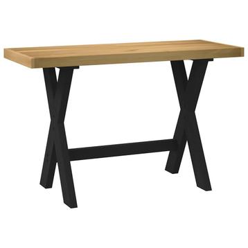 vidaXL Bureau NOAIN X-vormige poten 120x50x75 cm massief, Verzenden