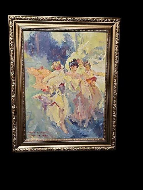 Antoine RE (1923-2013) - Les danseuses, Antiek en Kunst, Kunst | Schilderijen | Klassiek