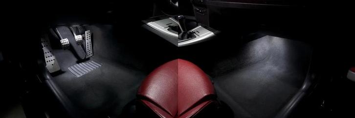 LED Verlichtingsset Voetenruimte Wit voor BMW, Auto diversen, Tuning en Styling, Ophalen of Verzenden
