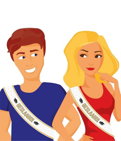 Geslaagd Sjerp, Hobby en Vrije tijd, Feestartikelen, Nieuw, Verzenden