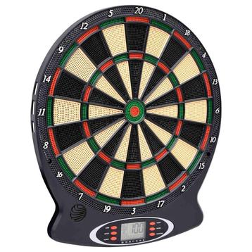 vidaXL Dartbord elektrisch met darts polypropeen zwart, Verzenden