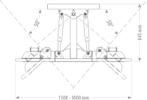 Hydraulische rubberschuif 1.50- 3.00m, Articles professionnels, Verzenden