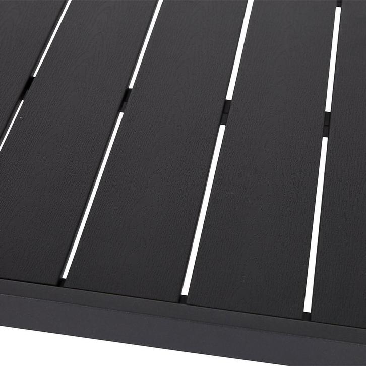 Vierkante tuintafel 90 x 90 cm | Zwart, Tuin en Terras, Tuintafels, Nieuw, Kunststof, Vierkant, Verzenden