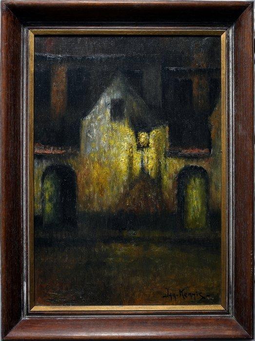Jan Kennis (1936-2018) - Nachtelijk landschap, Antiquités & Art, Art | Peinture | Classique