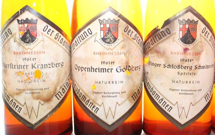 1961 + 1967 Spätlese + Cabinet Riesling, Eltville +, Verzamelen, Wijnen